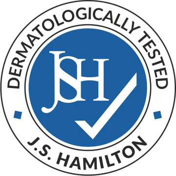Testé dermatologiquement — J.S. Hamilton
